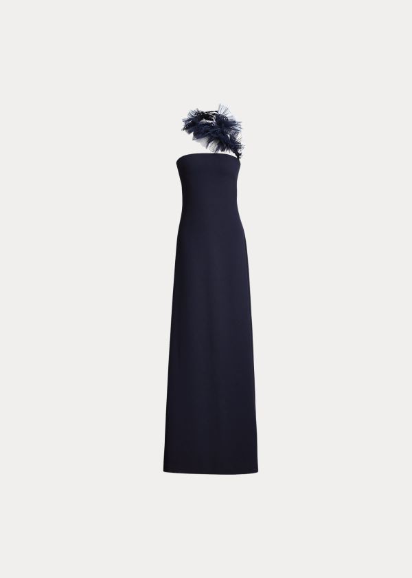 Vestido Ralph Lauren Lowell Tulle-Cady Mulher 16983-XABV